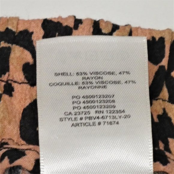 Aritzia Wilfred Faun High Waisted Cropped Wide-Leg leopard Print Pants Size S - Picture 10 of 10